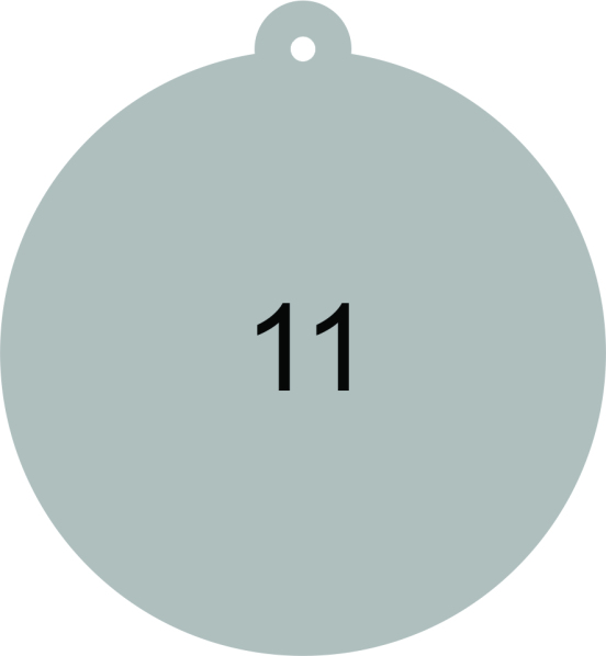 Jelkica uobliku kruga 75x75 mm