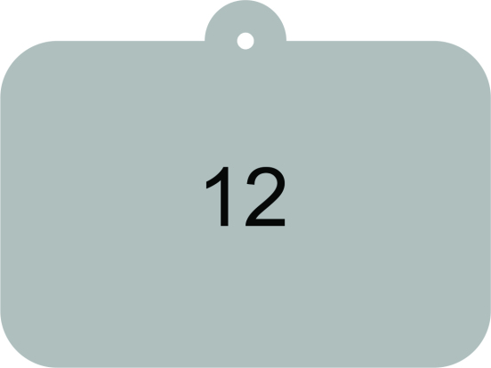 Jelkica pravougaonog oblika 60x95 mm